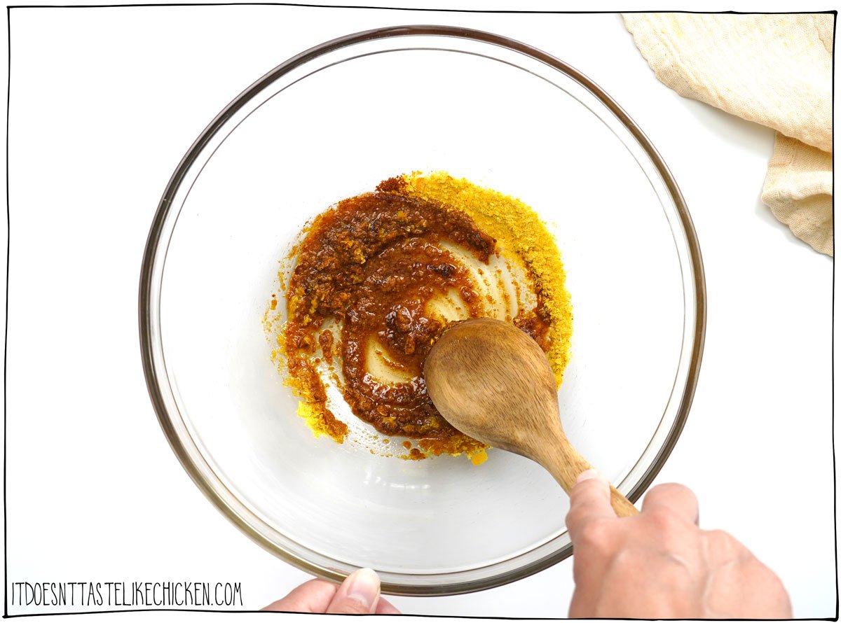Mix the seasonings in a large bowl.