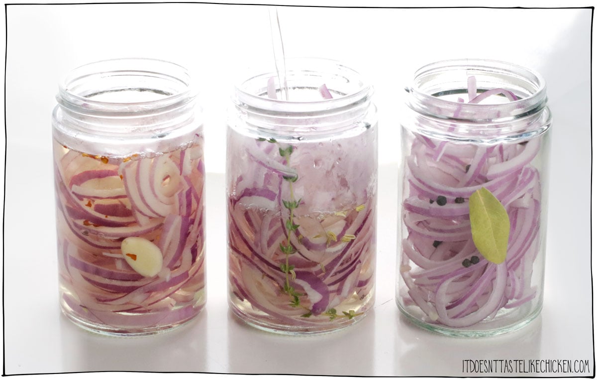 Fill with the vinegar, water, and salt mixture.
