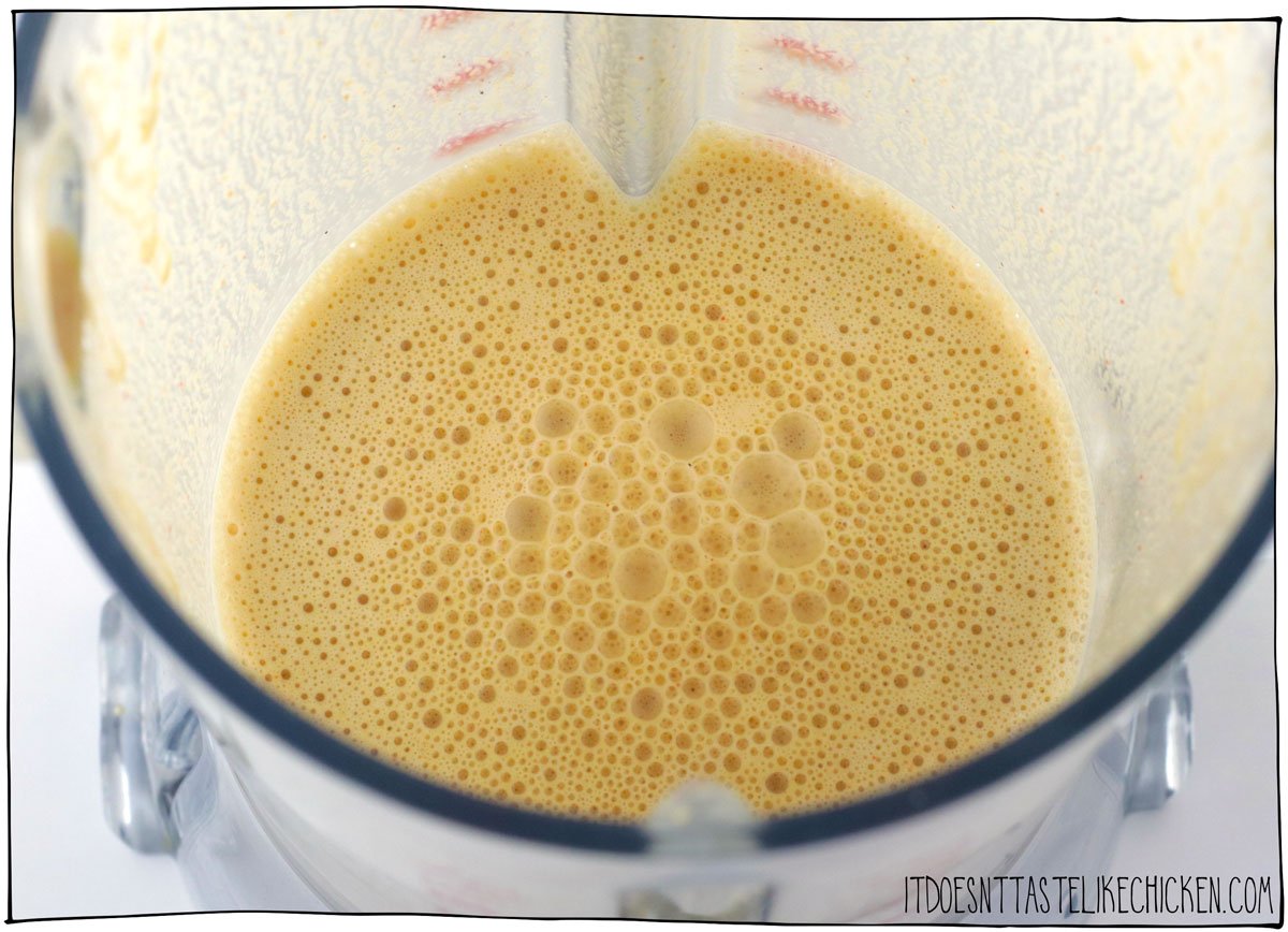 Blend the cheese sauce ingredients