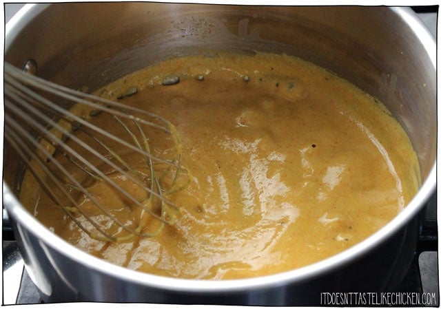 Homemade Vegan Mac & Cheese Powder! Add the ingredients to a jar and shake for shelf stable DIY boxed mac and cheese. This instant powder makes a creamy, cheesy, and super yummy vegan mac and cheese. Dairy-free, gluten-free, nut free, soy free, and whole food plant-based! #itdoesnttastelikechicken #veganrecipes #dairyfree #macandcheese