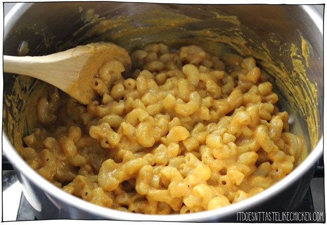 Homemade Vegan Mac & Cheese Powder! Add the ingredients to a jar and shake for shelf stable DIY boxed mac and cheese. This instant powder makes a creamy, cheesy, and super yummy vegan mac and cheese. Dairy-free, gluten-free, nut free, soy free, and whole food plant-based! #itdoesnttastelikechicken #veganrecipes #dairyfree #macandcheese