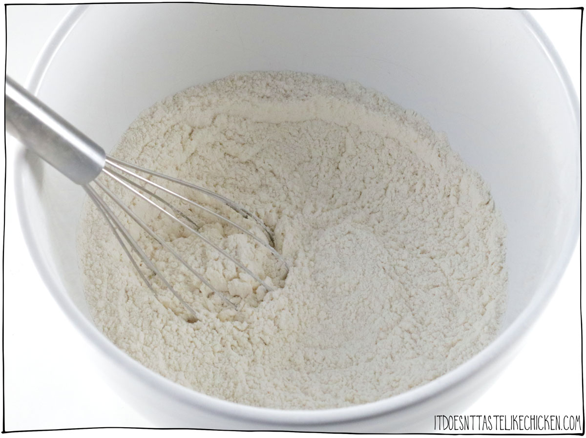 Mix the dry ingredients.