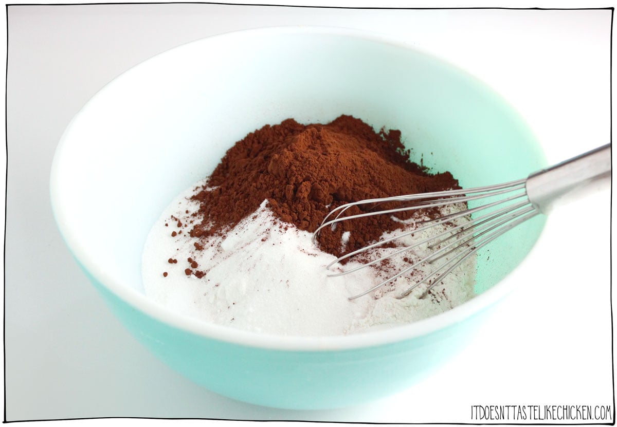 Mix the dry ingredients.