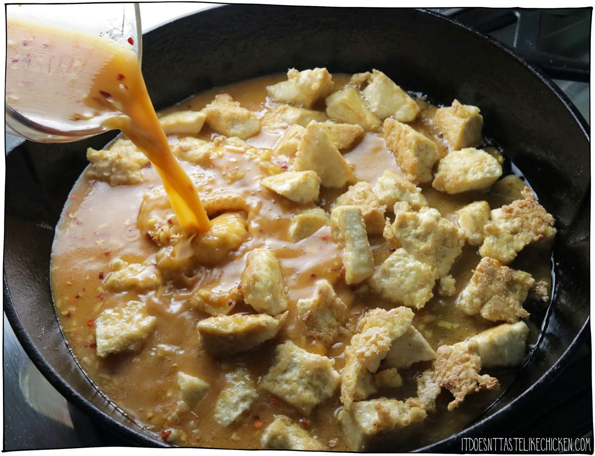 Pour in all of the sauce ingredients.