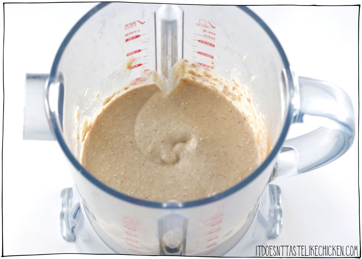 Add the flour then blend again to make a thick batter.
