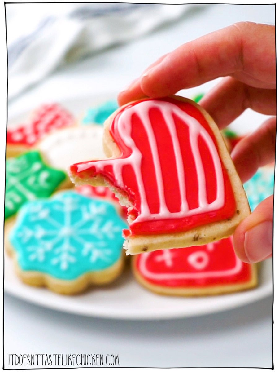 Soft, buttery, and and oh-so-delicious—these Easy Vegan Sugar Cookies are a long time fan-favorite recipe. With simple ingredients, this classic sugar cookie dough creates the best cookies for cut-out shapes that hold perfectly in the oven. Whether you're making Christmas cookies for decorating or just craving a sweet treat, this recipe will become your go-to for every occasion.