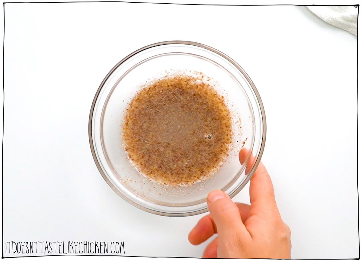 Mix the flax or chia egg