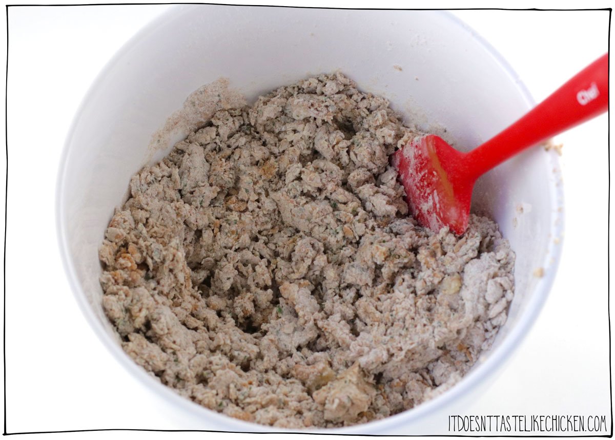 Add all the ingredients to a bowl and make the dough