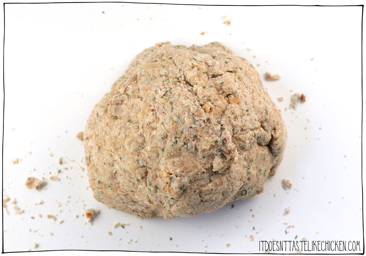Form the dough adding 1 teaspoon of water if needed.