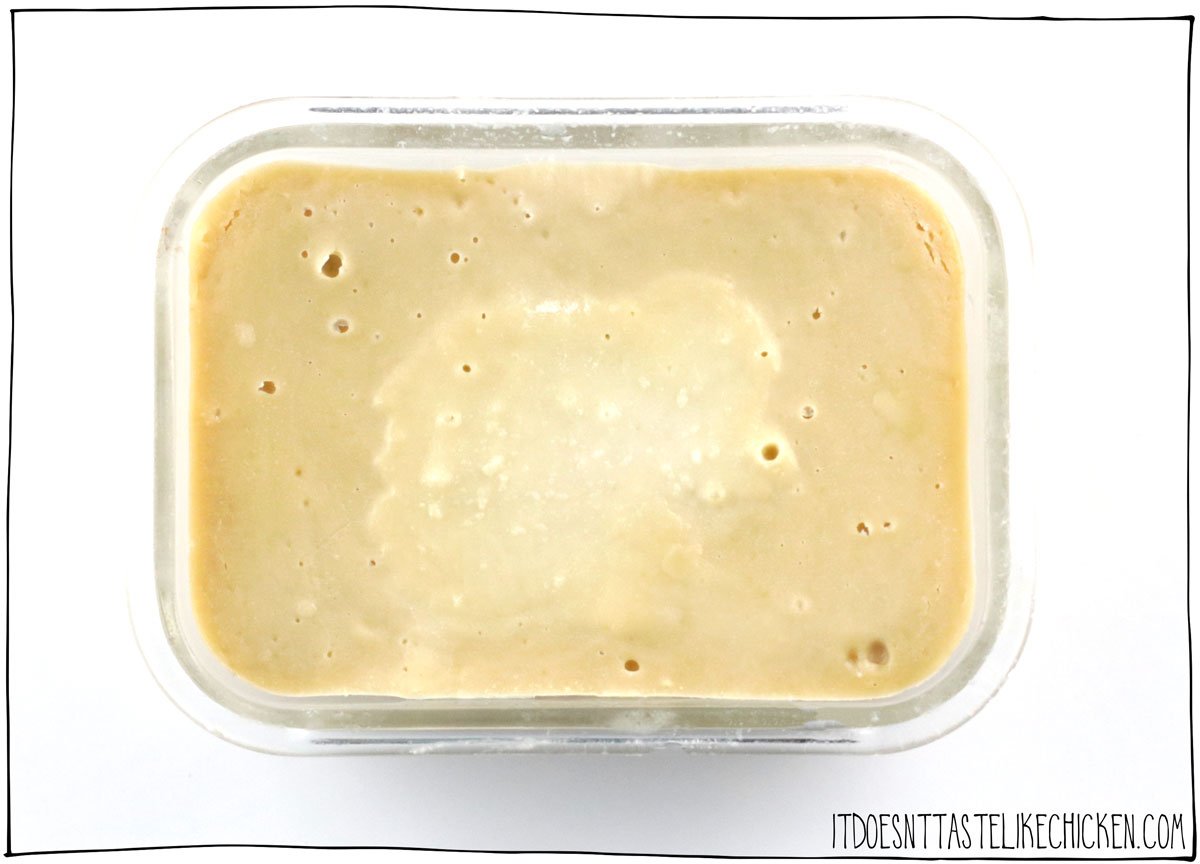 Remove the dish from the steamer and let it cool slightly. Sometimes condensation can collect on the top of the Parmesan, creating a soft spot. Feel free to pat this dry before chilling. Cover and chill the Parmesan overnight in the refrigerator.