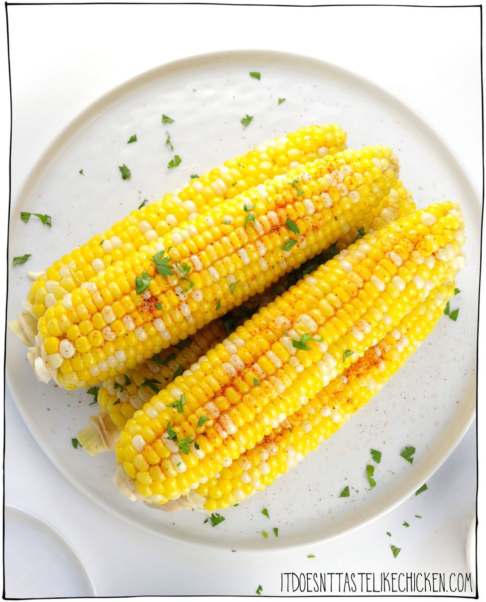 How to Boil Corn on the Cob Perfectly! The easiest method for boiling corn on the cob is here! This fail-proof method keeps your corn tender, sweet, and crisp, and includes an optional spice blend recipe. Perfect for a summer side dish, and the best part? The corn stays hot and full of flavor while you prep (or grill) the rest of dinner. I mean, look at this thing! 😉