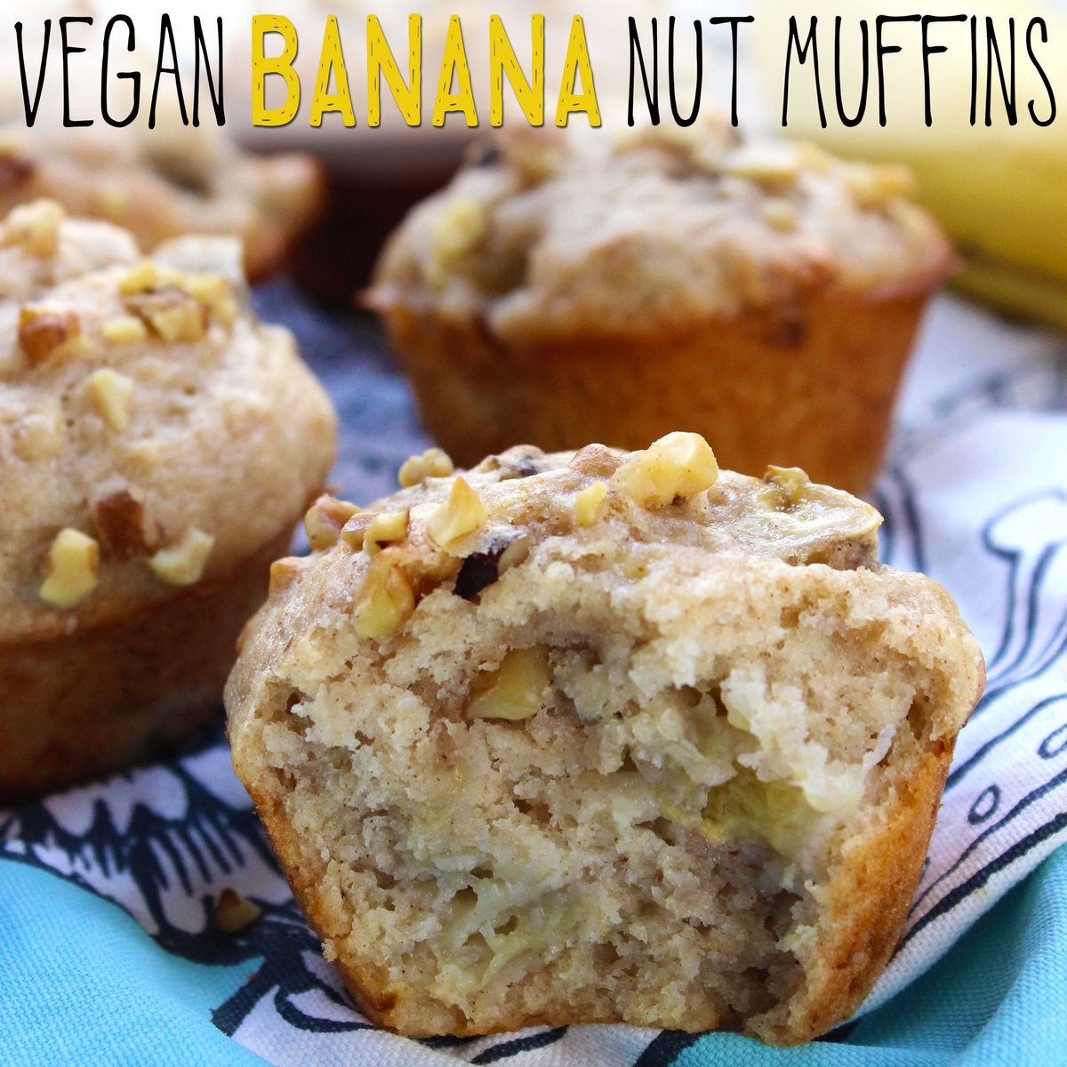 Vegan Banana Nut Muffins