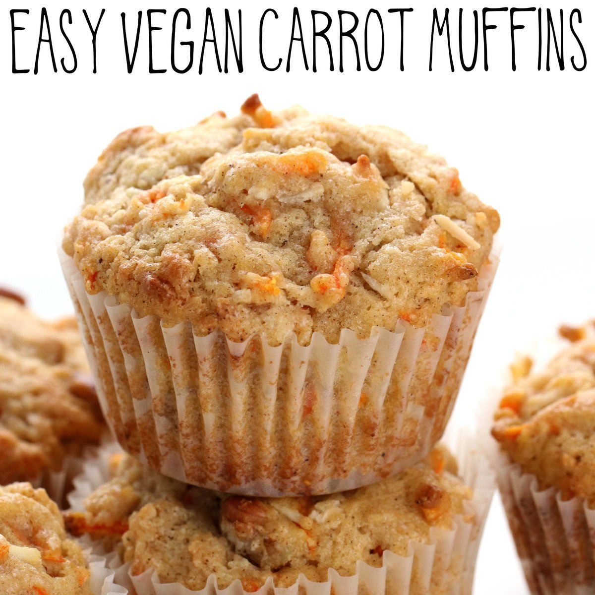Easy Vegan Carrot Muffins