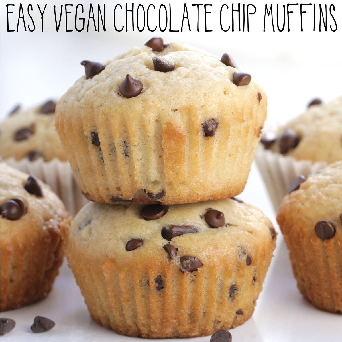 Easy Vegan Chocolate Chip Muffins