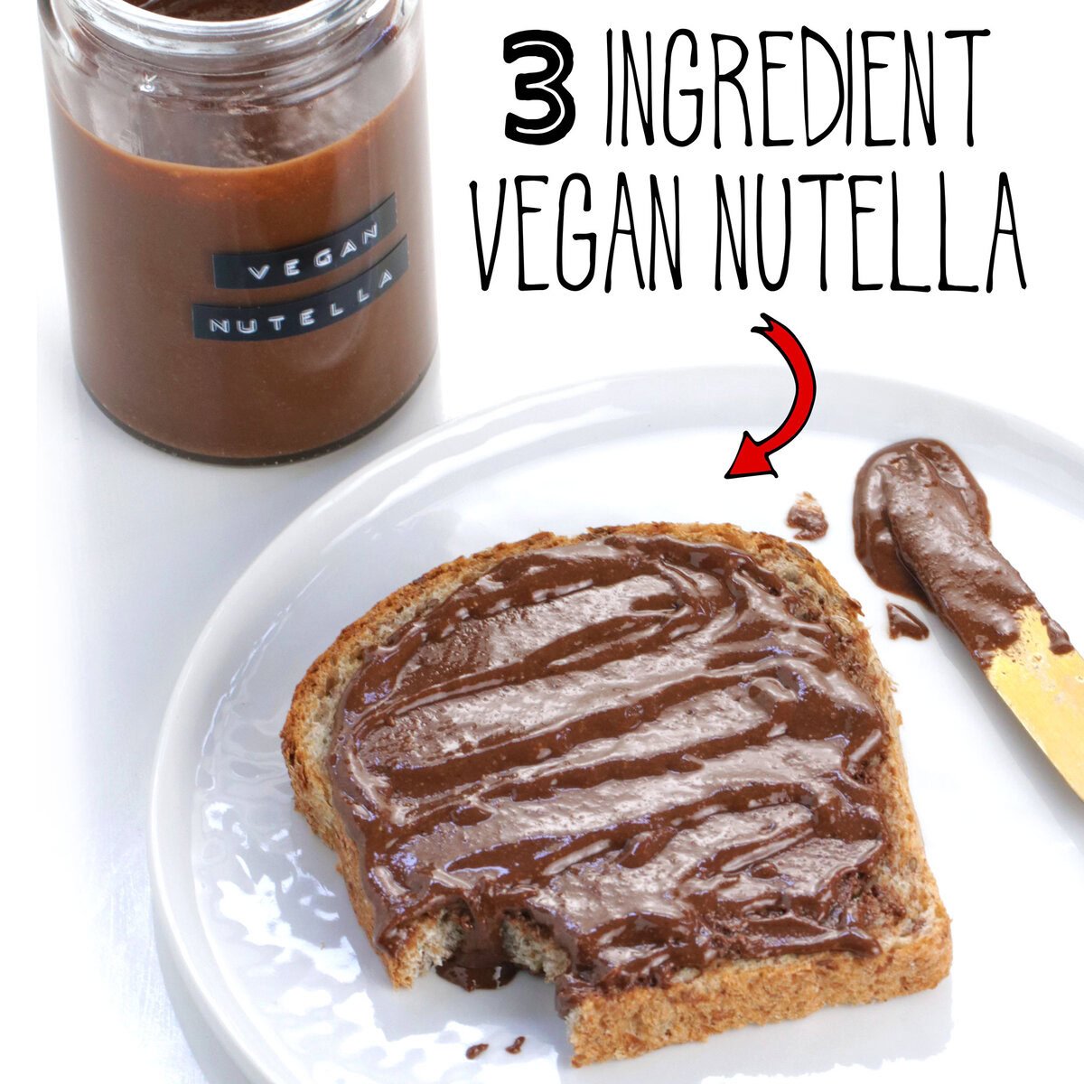3 Ingredient Vegan Nutella
