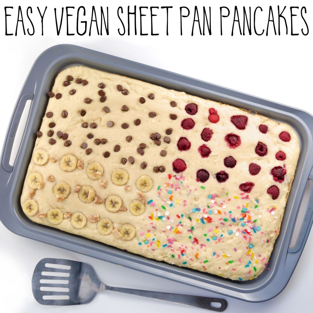 Easy Vegan Sheet Pan Pancakes