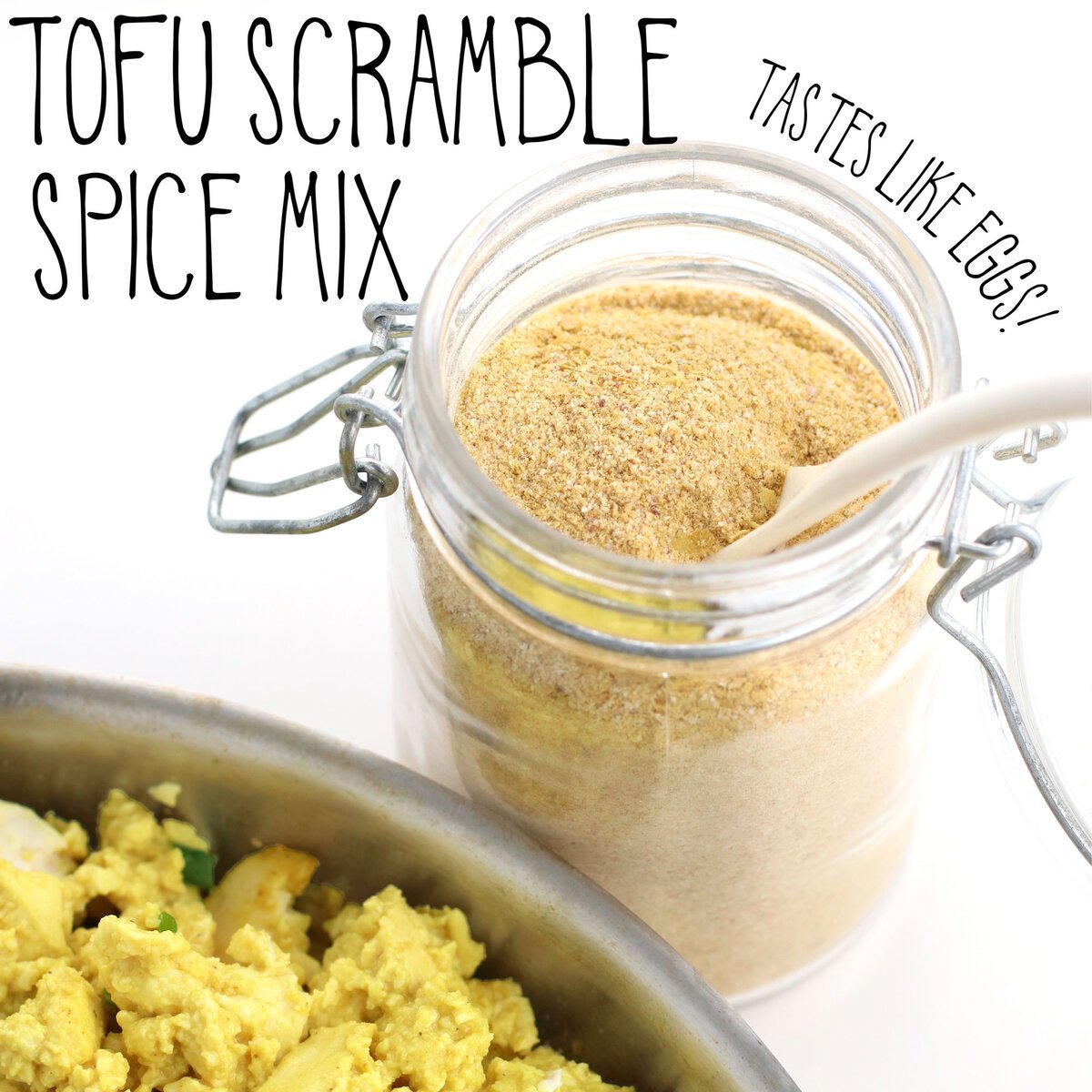 One of my favorite vegan breakfast ideas- make ahead Tofu Scramble Spice Mix