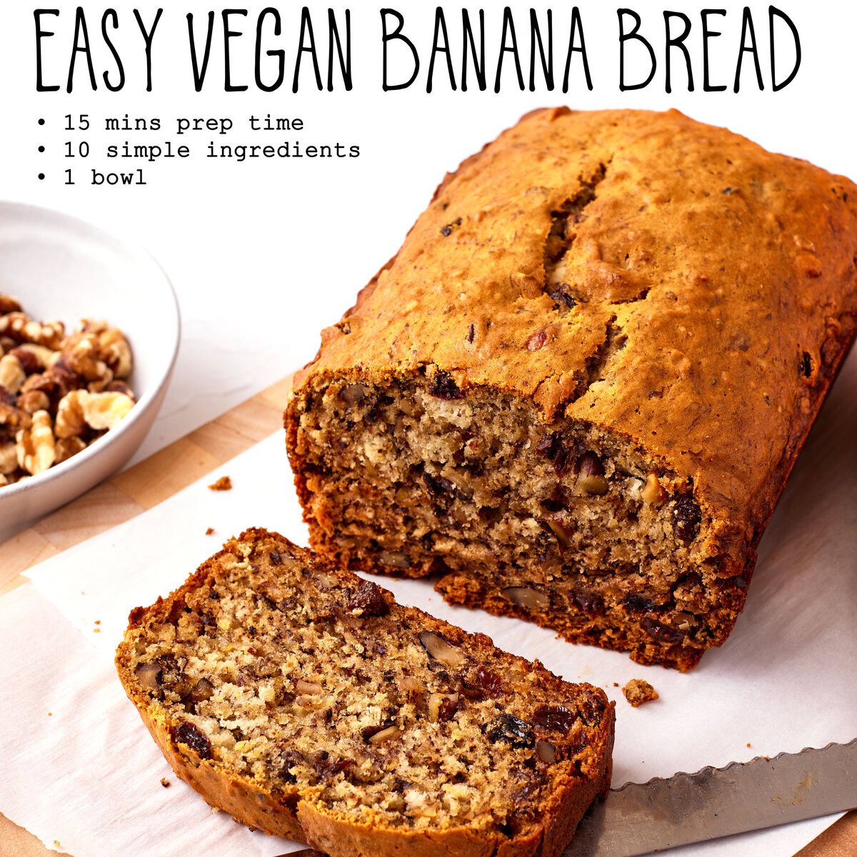 Easy Vegan Banana Bread