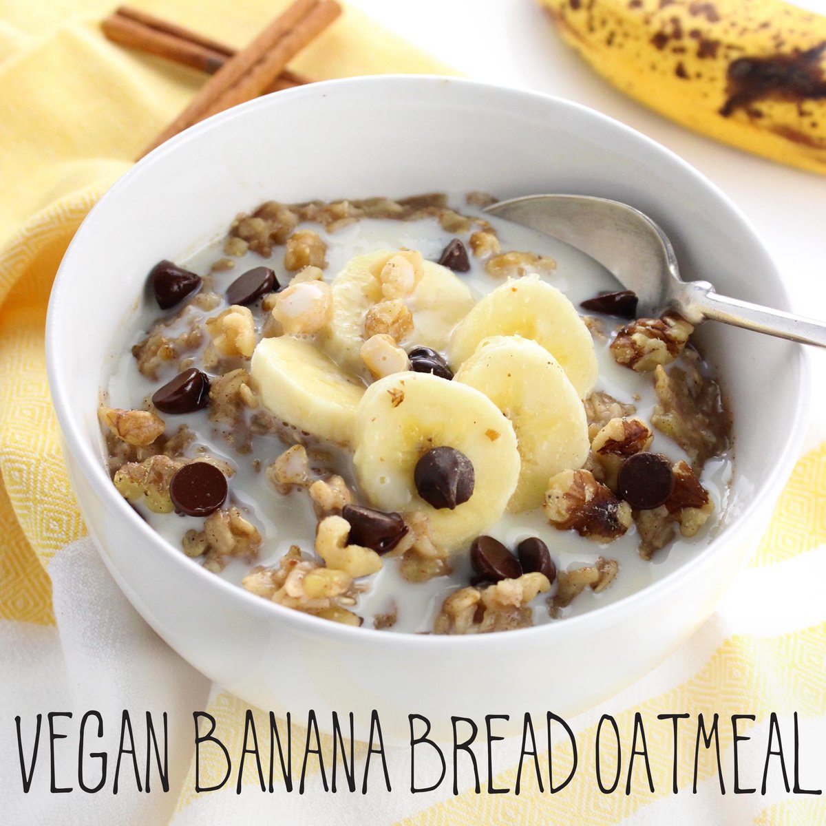 Vegan Banana Bread Oatmeal