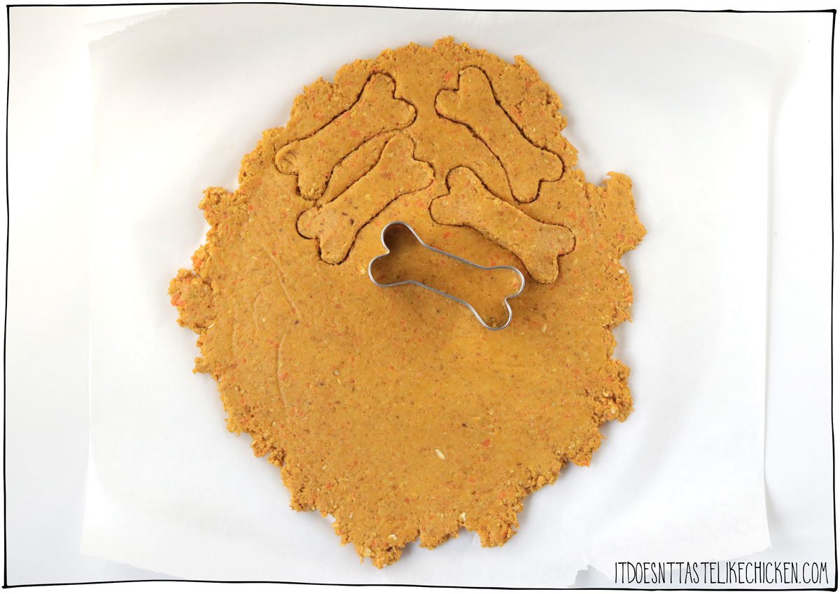 Cut treat shapes.