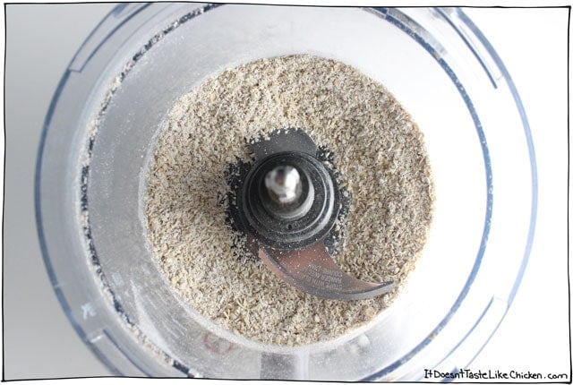 oat flour is expensive, instead make your own by grinding oats in your food processor.