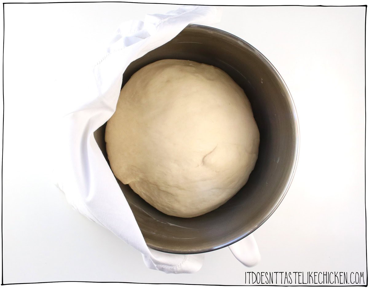 Let the dough rise until doubled in size.