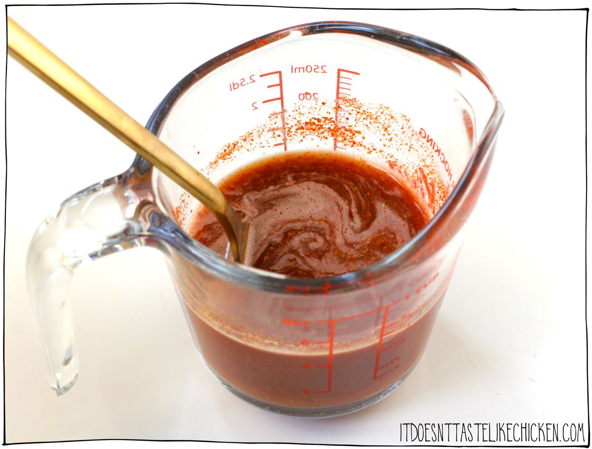 Mix the vegetable broth and spices.