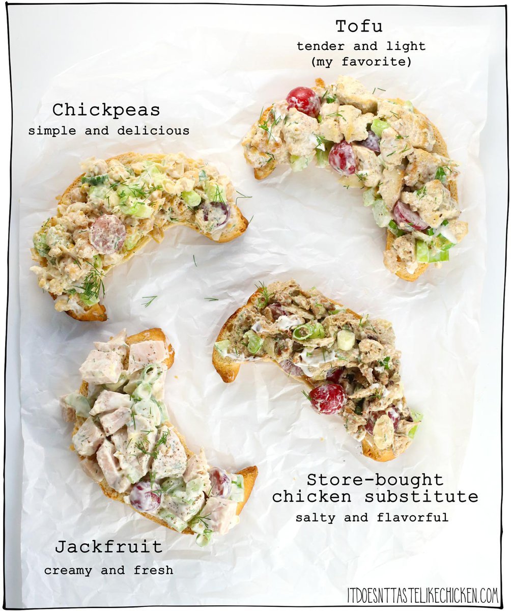 This Vegan Chicken Salad recipe is creamy, delicious, and perfect for sandwiches, wraps, or even served over salad greens. With simple ingredients and customizable options, it's easy to make for lunch or dinner, it's packed with protein, and it tastes oh-so-good!
