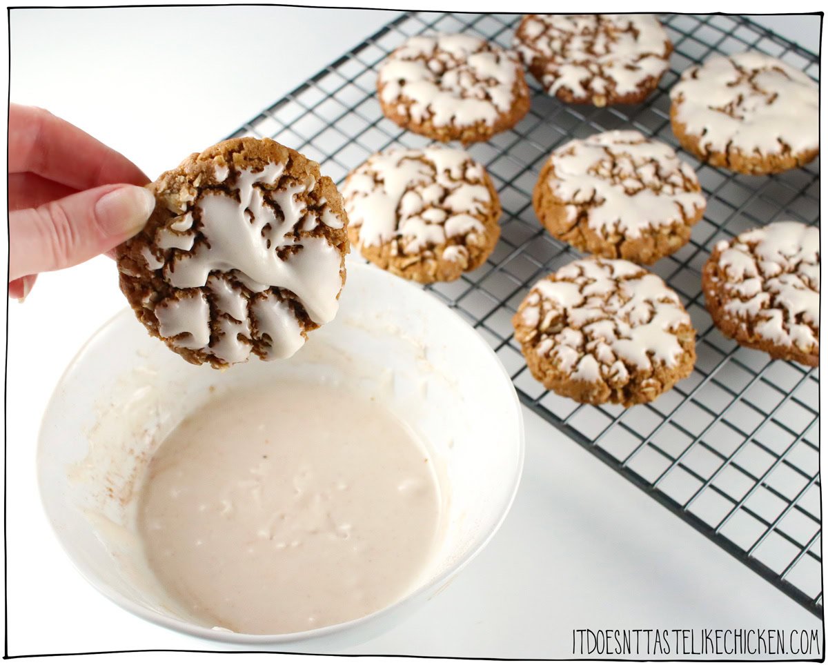 dip in icing if desired.